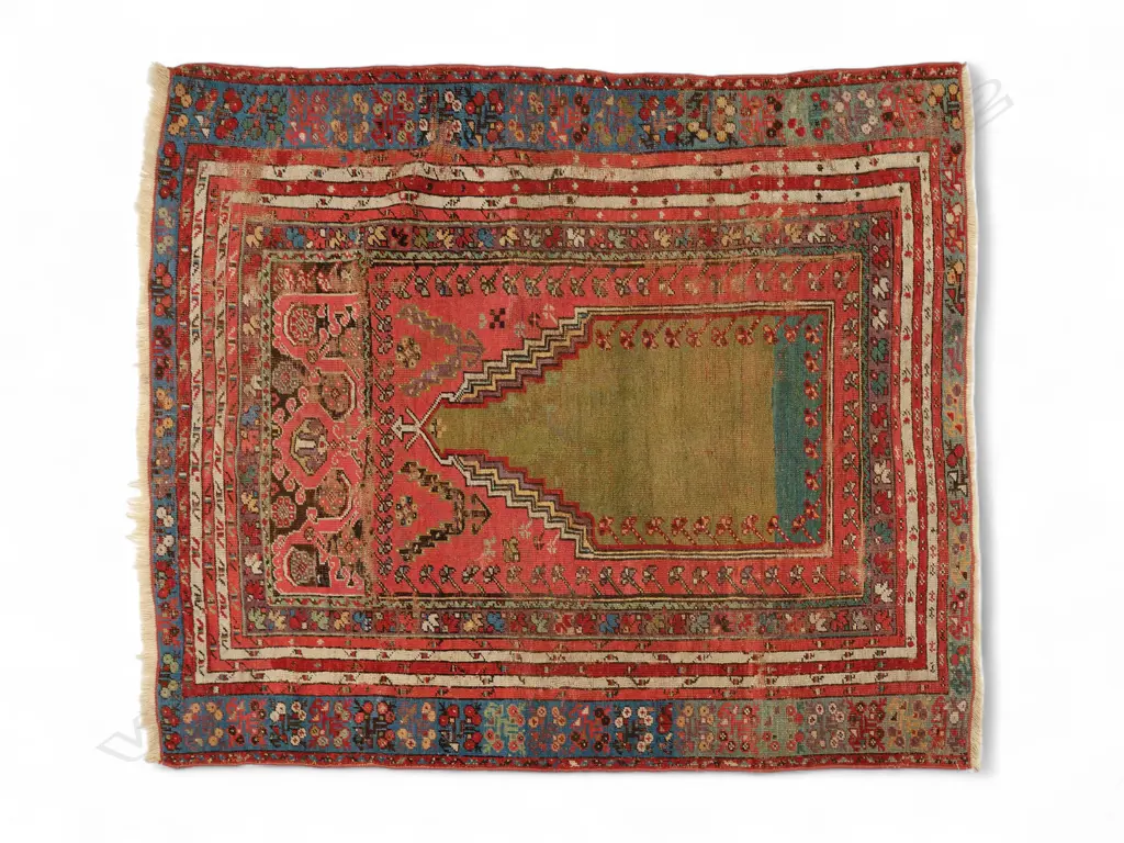 Turkish 19thC Kersehir wool pile carpet, Image 1++